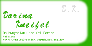 dorina kneifel business card